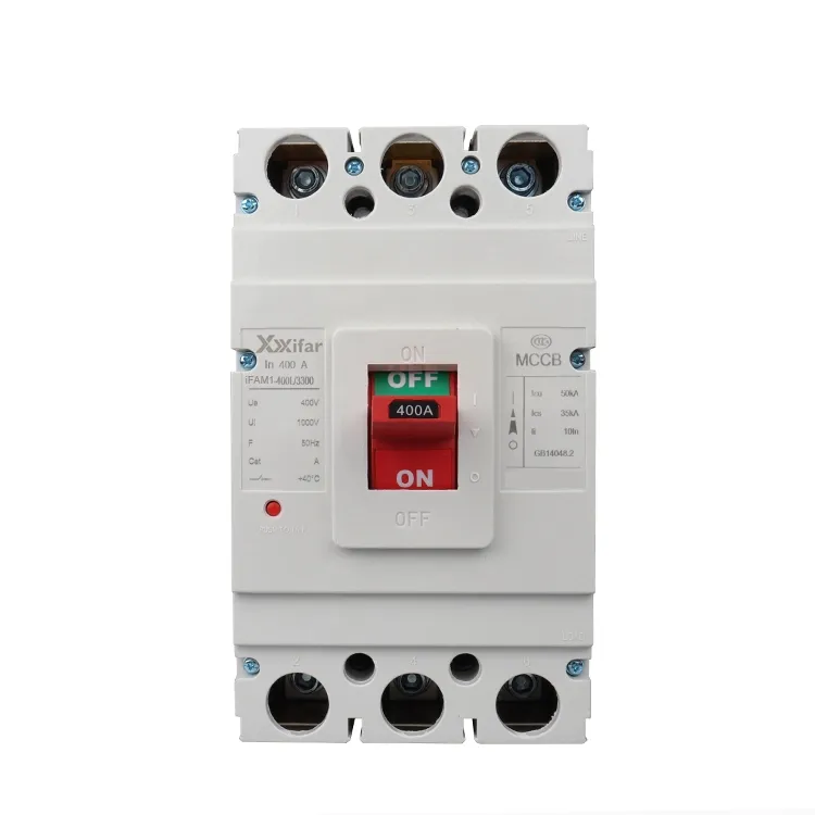 Interruptor de caja moldeada cerrada 400a 3p Mccb