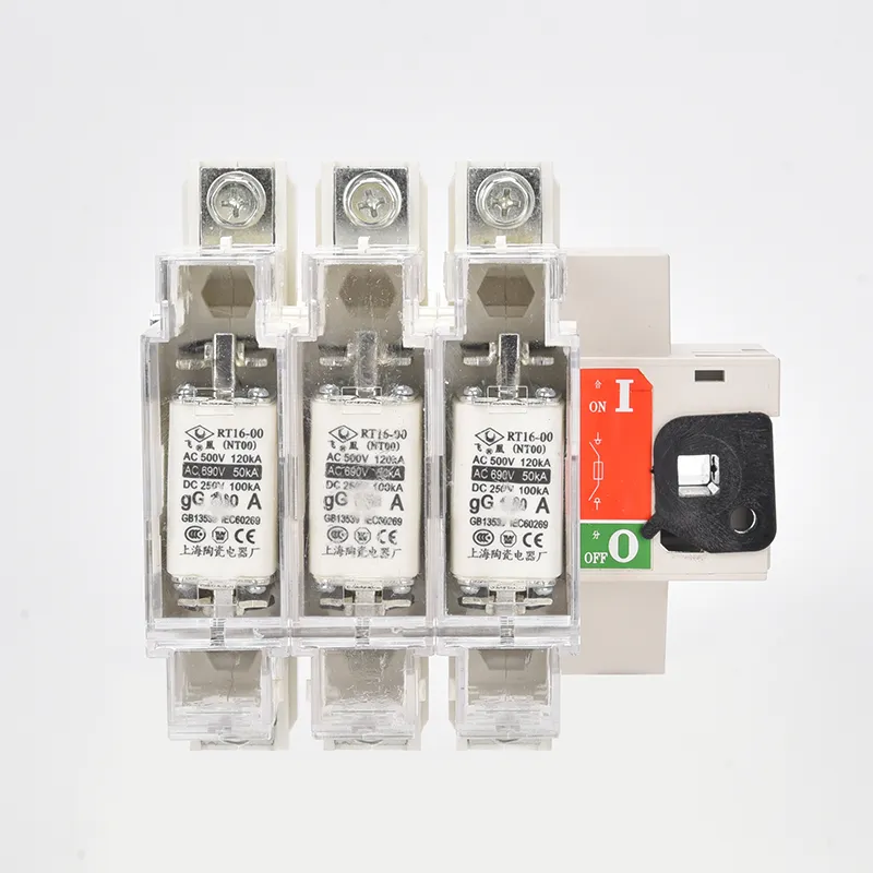 Interruptor aislador de fusible trifásico de CA