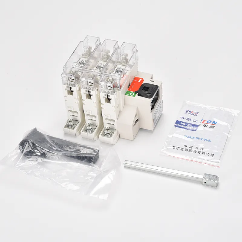 Interruptor aislador de fusible trifásico de CA