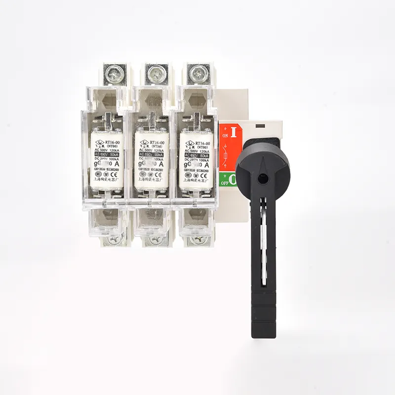 Interruptor aislador de fusible trifásico de CA