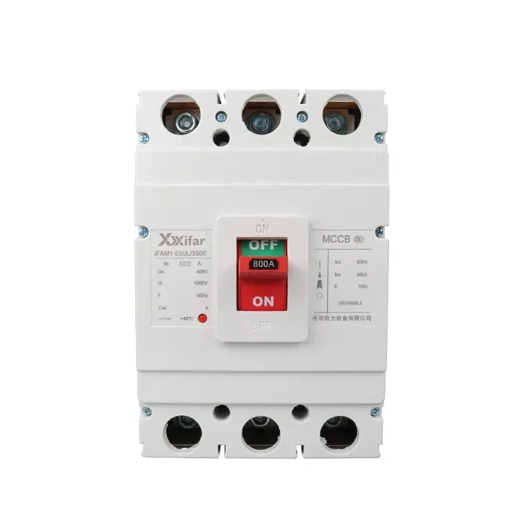 Disyuntor de caja aislada moldeada de 400v 800a